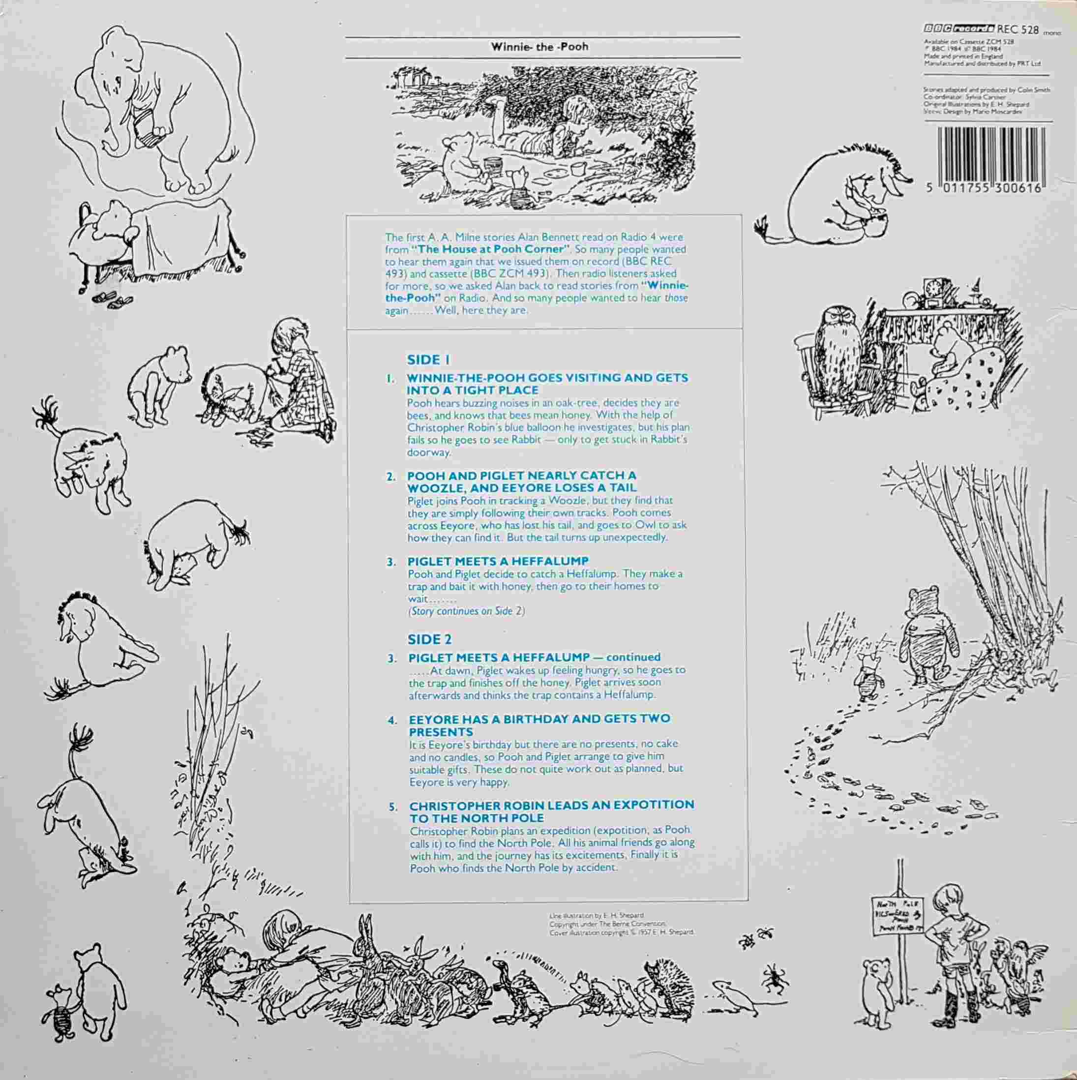 Picture of REC 528 Winnie the Pooh by artist A. A. Milne from the BBC records and Tapes library